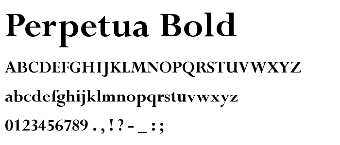 font perpetua